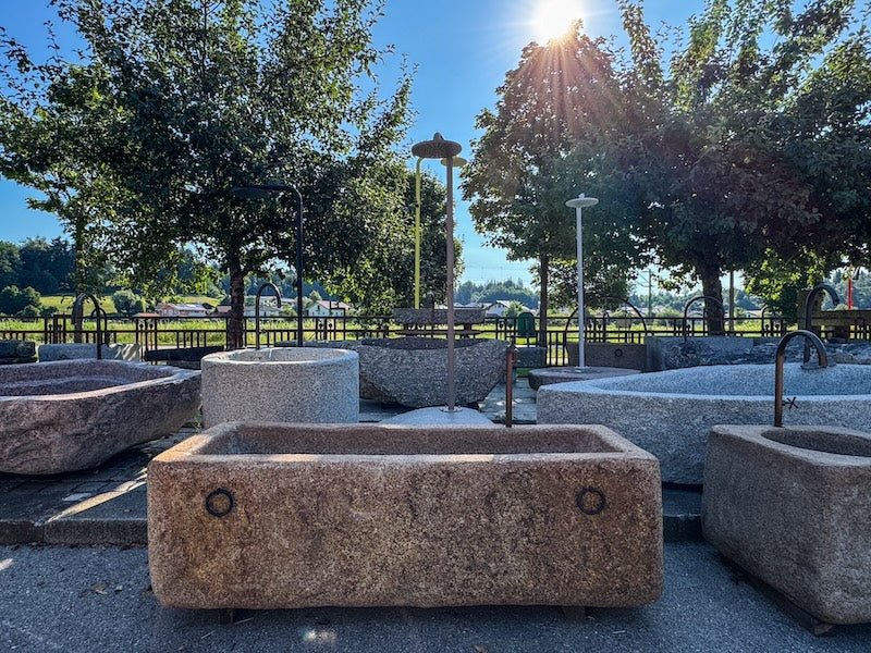 alte Brunnen rechteckig