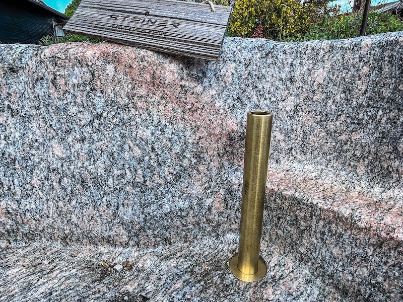 Messingrohr Wasserauslauf 1"