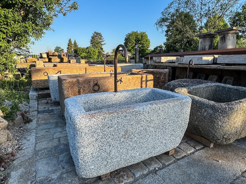 Gartenbrunnen Granit rechteck