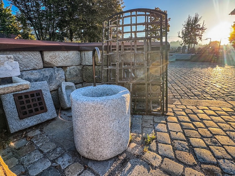 Gartenbrunnen rund