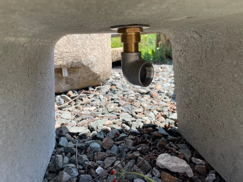 Freie Montage Wassereinlauf