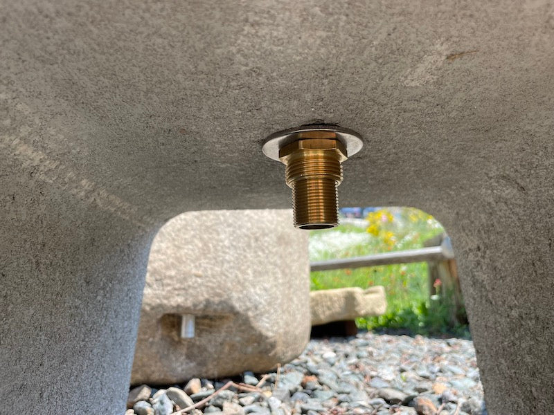 Freie Montage Wassereinlauf