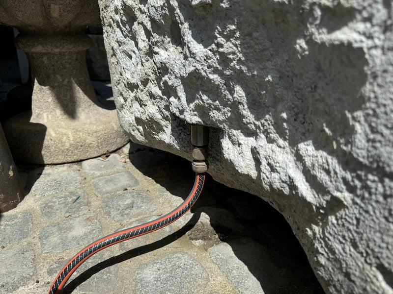 Granitbrunnen quadrat