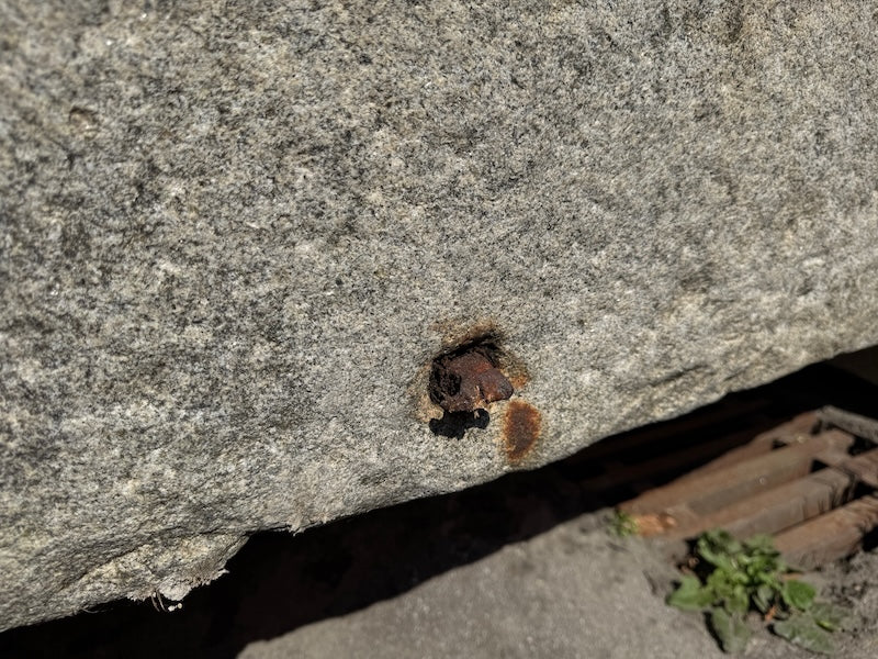 Granit Steintrog Oberfläche
