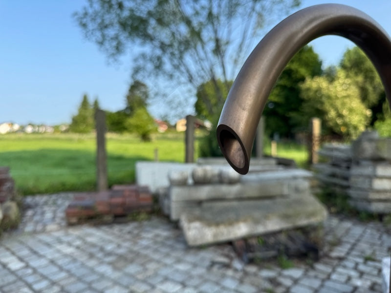 Natursteinbrunnen rund
