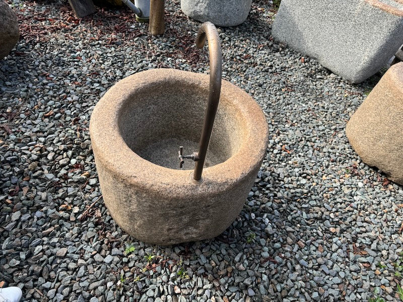 Gartenbrunnen Granit rund