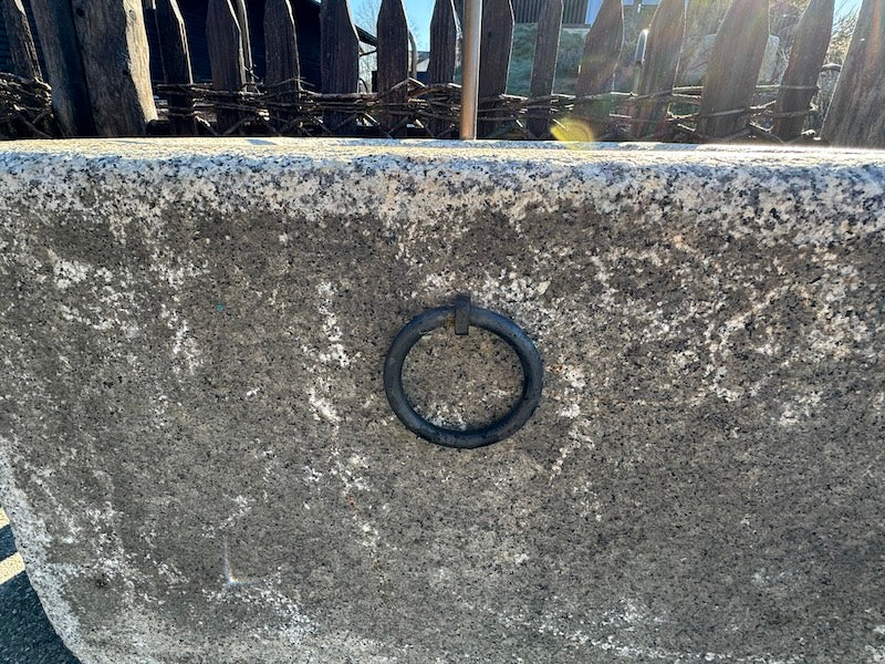 Granitbrunnen Garten quadratisch