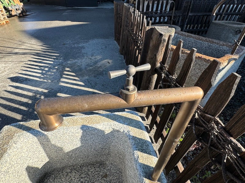 Granitbrunnen Garten quadratisch