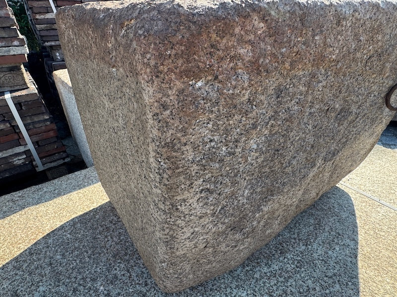 Gartenbrunnen Granit rechteckig Rost Optik