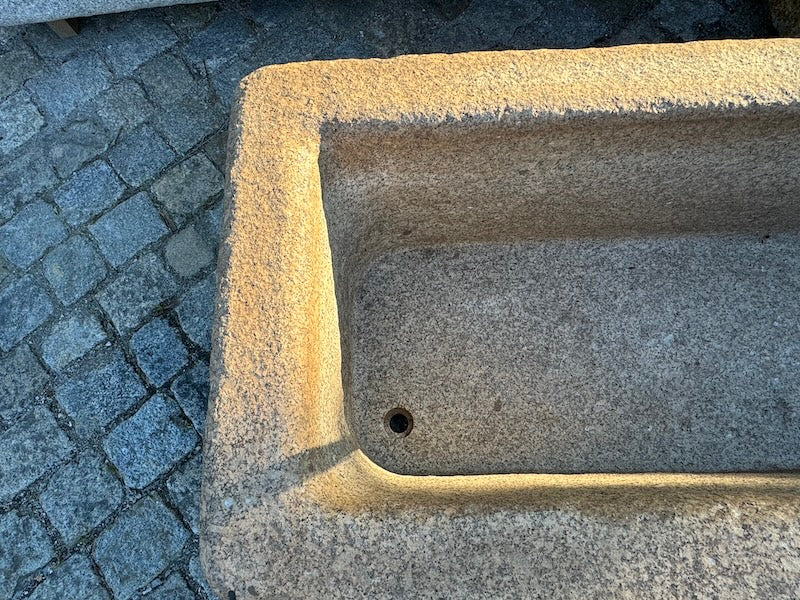 Gartenbrunnen Granit Rost Optik