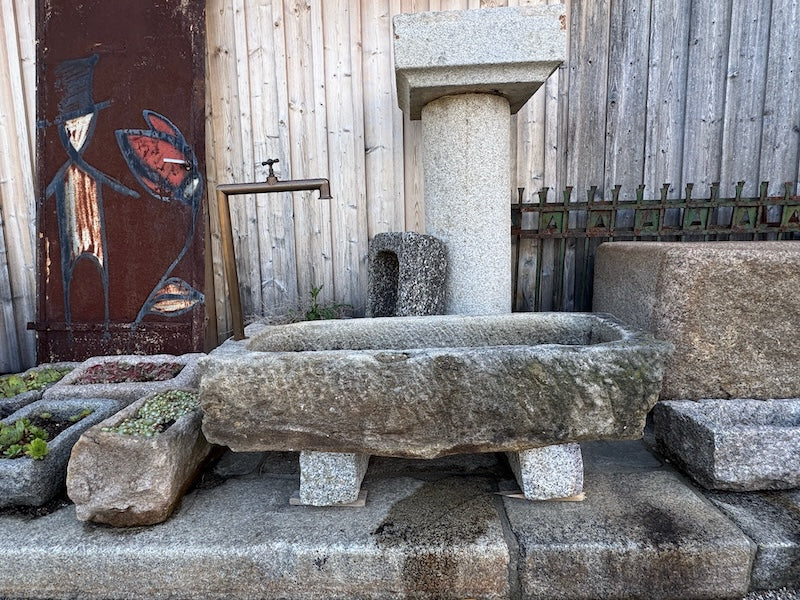 Granit Steintrog Garten