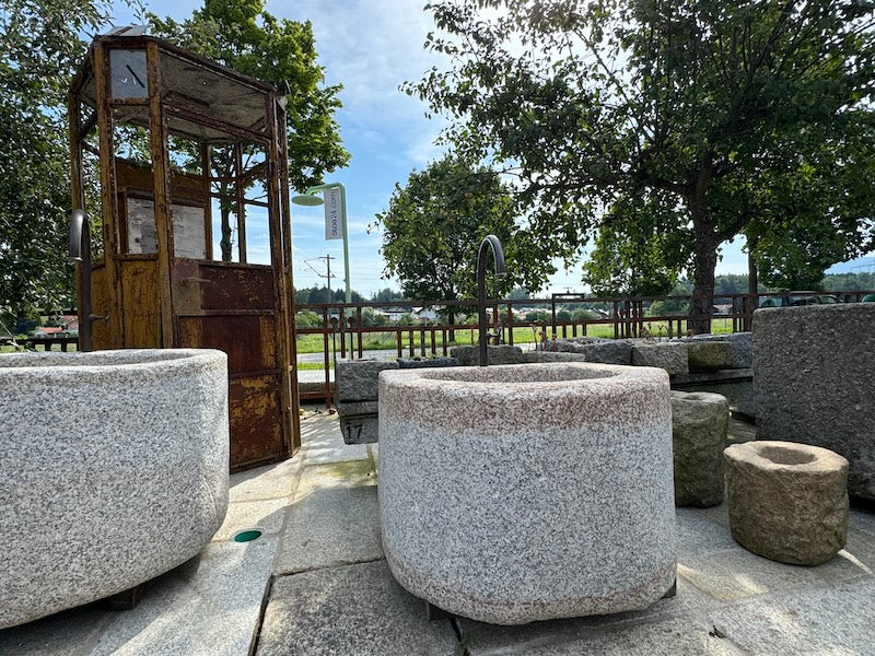 Granitbrunnen für den Garten