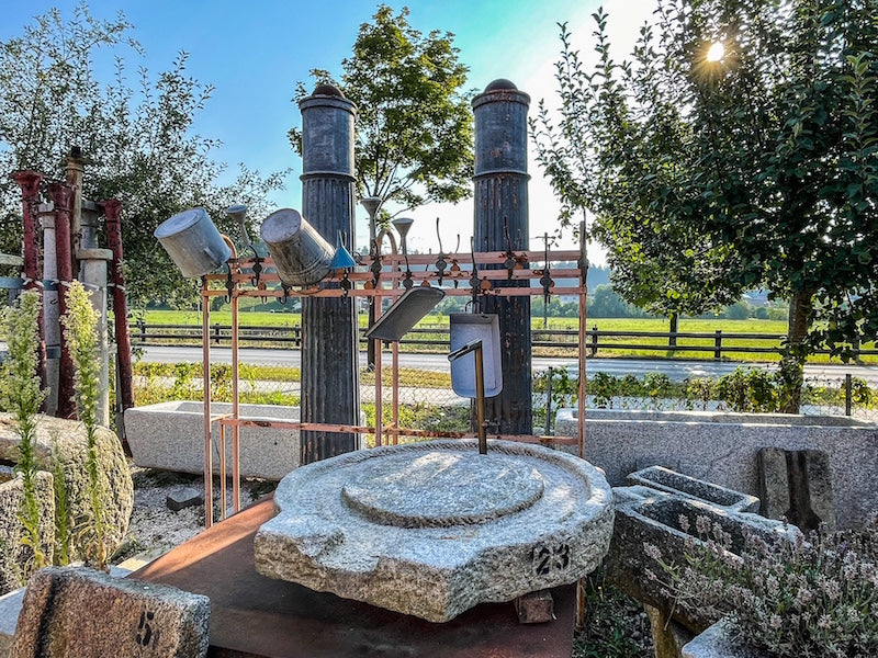 Wasserspiele im Garten