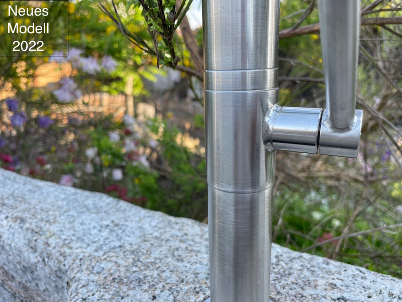 Wasserhahn Brunnen Edelstahl