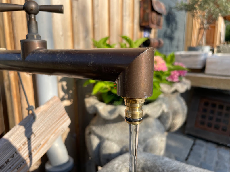 Granitbrunnen Garten quadratisch