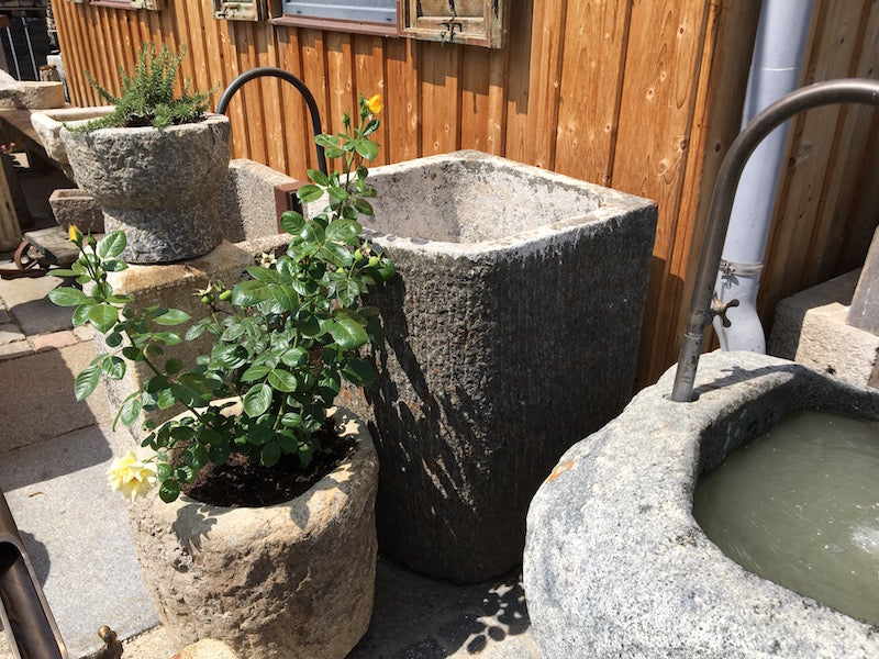 Diorit Steintrog Detail Ansicht