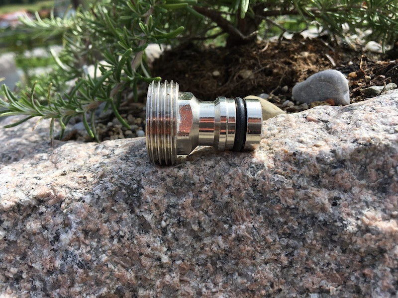 Edelstahladapter mit Außengewinde Detail