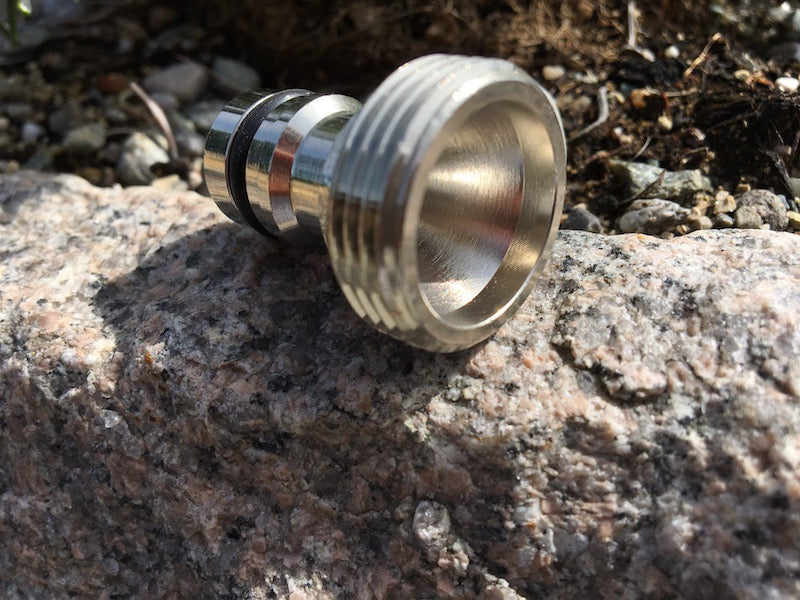 Edelstahldapter mit Außengewinde Detail Seitenansicht