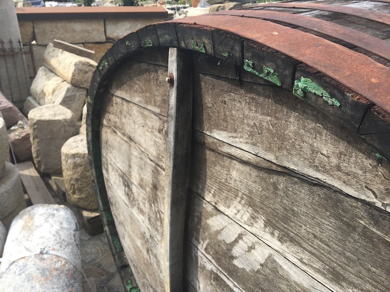 Eichenholzfass für Gartenhäuschen