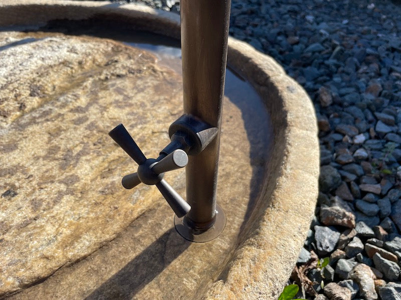 Brunnen Garten Granitstein