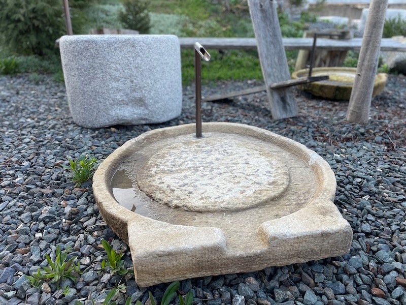 Brunnen Garten Stein aus Bayern