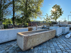 Gartenbrunnen Granit Rost Optik