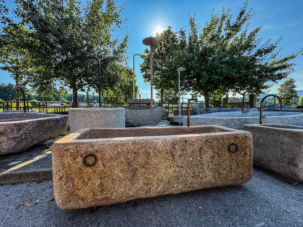 Alte Brunnen rechteckig aus Bayern