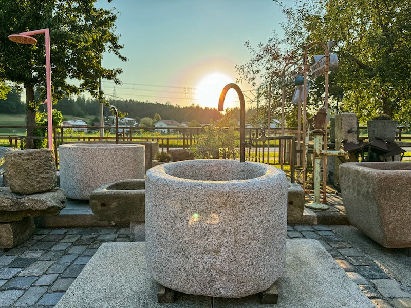 Gartenbrunnen rund
