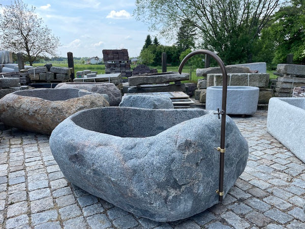 Findlingsbrunnen XXL Bohrung Auslauf