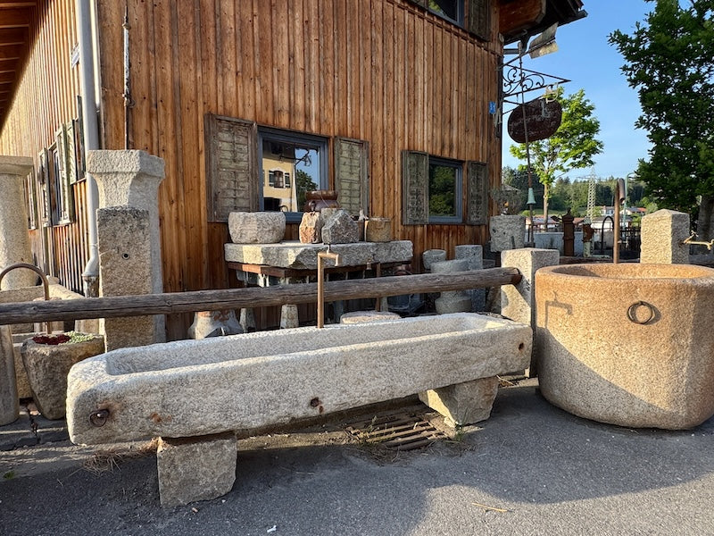Granit Steintrog Garten