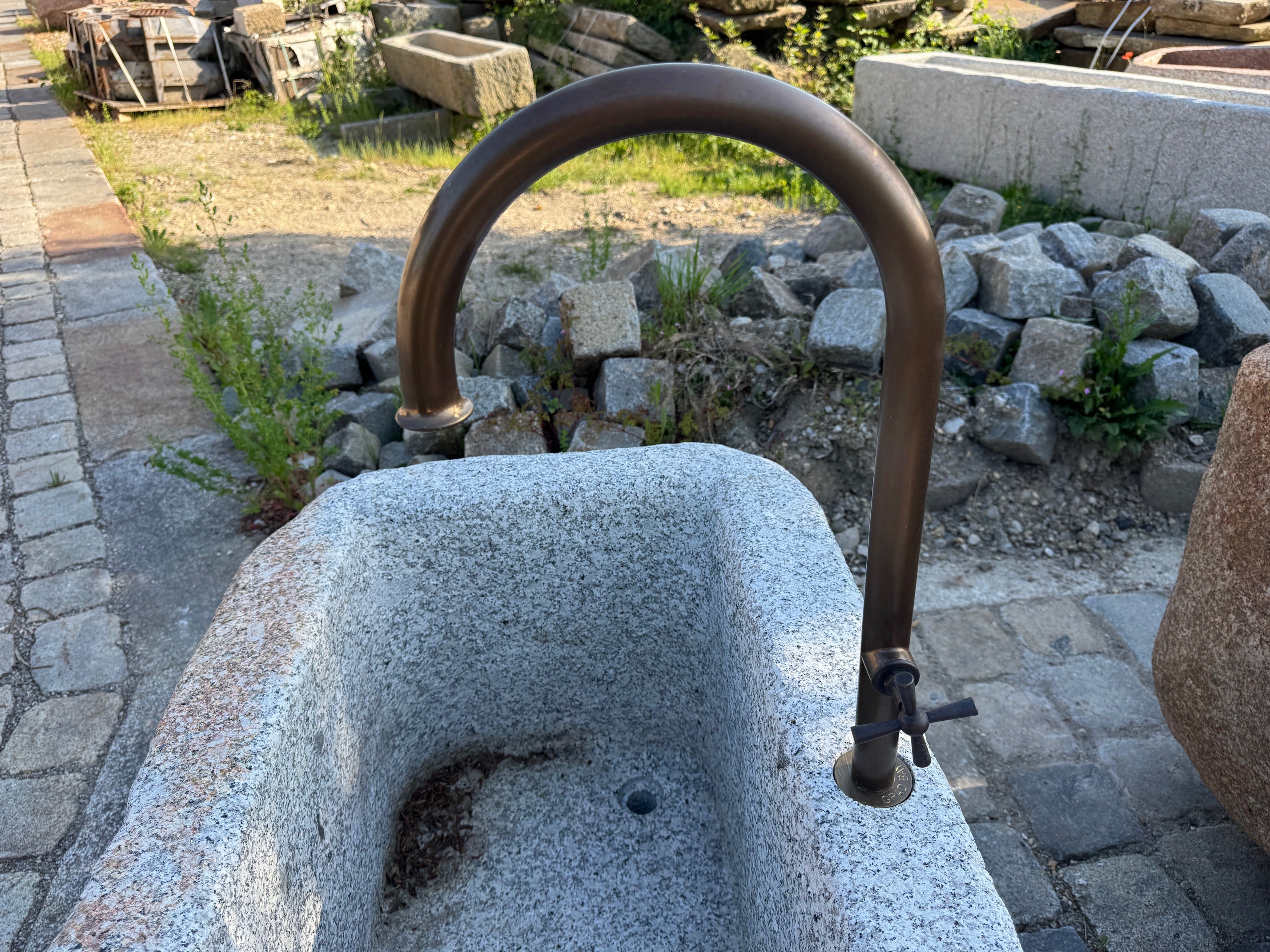 Gartenbrunnen Granit rechteckig