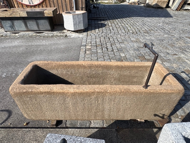 Gartenbrunnen Granit Rost Optik