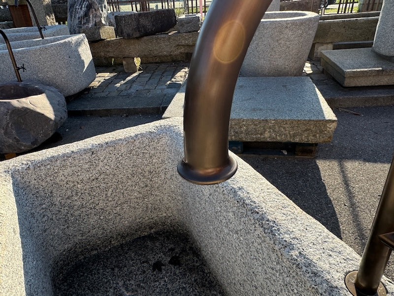 Granitbrunnen Rosenheim mit Gardena Anschluss