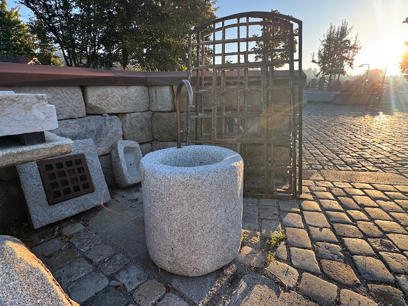 Gartenbrunnen rund