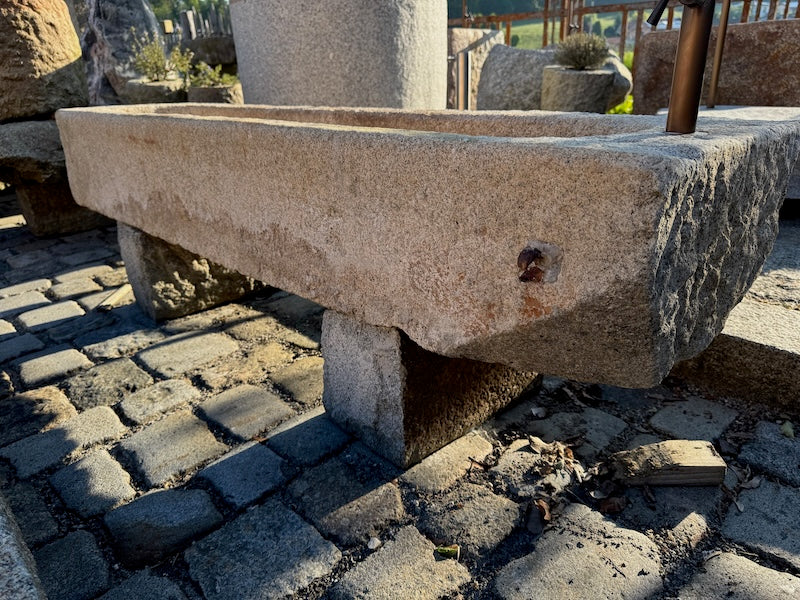 Stein Futtertrog Oberfläche