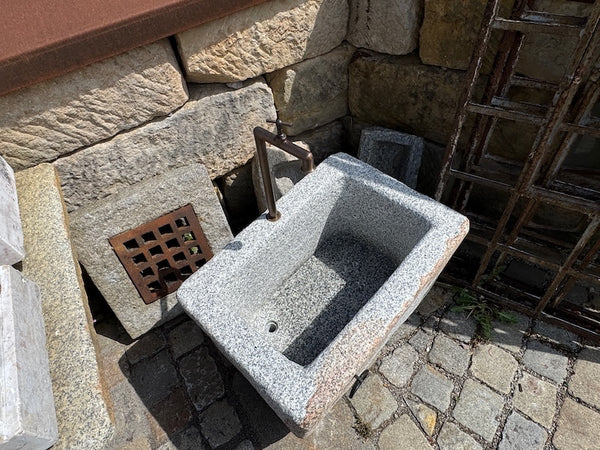 Gartenbrunnen Granit rechteckig