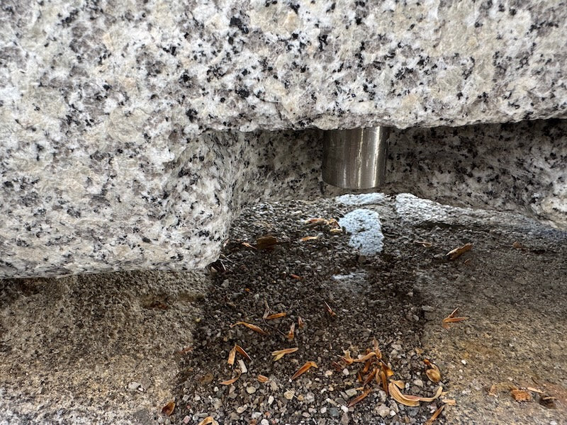 Gartenbrunnen Granit rechteckig