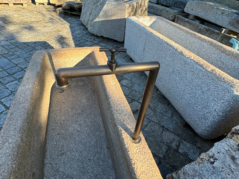 Gartenbrunnen Granit Rost Optik