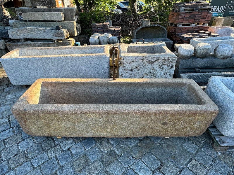 Gartenbrunnen Granit Rost Optik