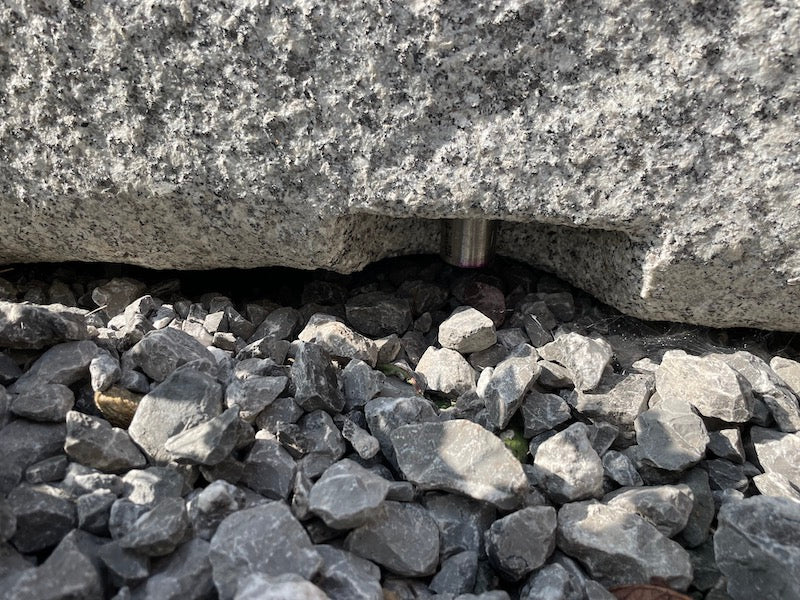 Natursteinbrunnen rechteckig Ansicht