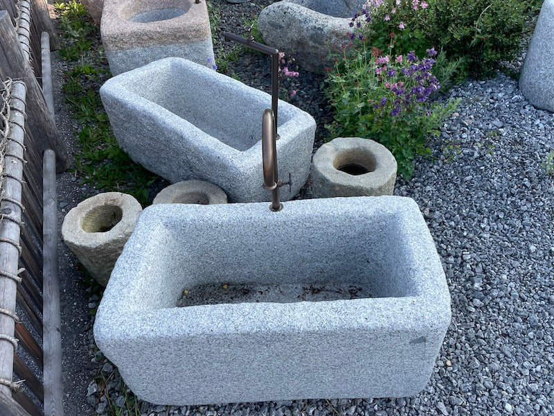 Natursteinbrunnen rechteckig XL