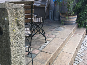 Alte Garten Treppenstufen verlegen