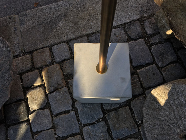 Bodenbefestigung für Wasserauslauf