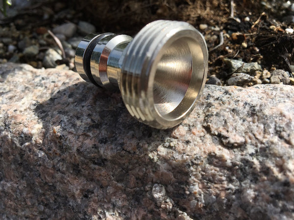 Edelstahldapter mit Außengewinde Detail Seitenansicht