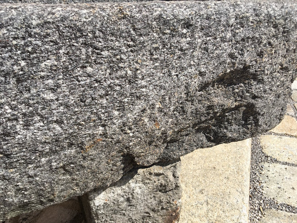 Steintrog mit Schwengelpumpe Oberfläche