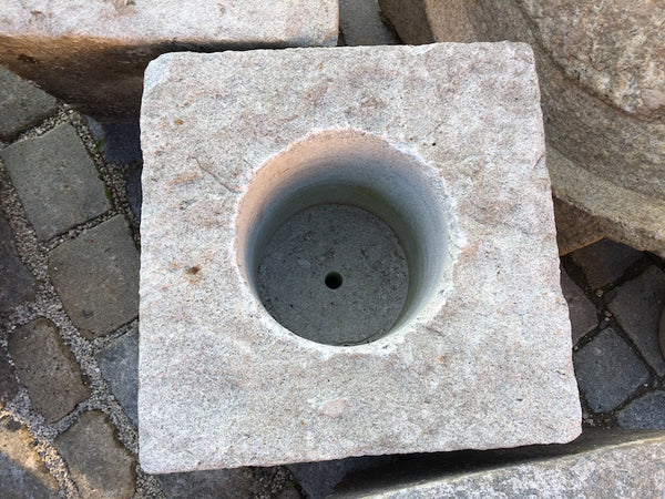 Granit Blumentopf Draufsicht