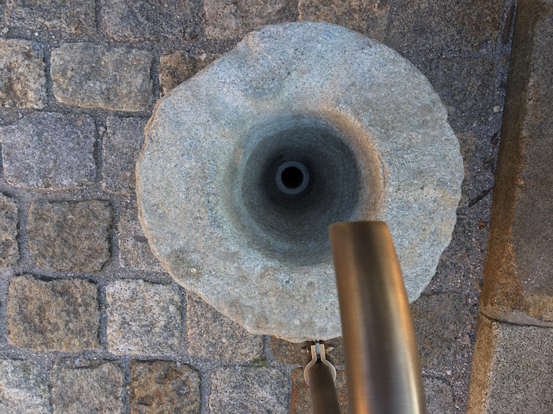 Steinbrunnen klein  Draufsicht