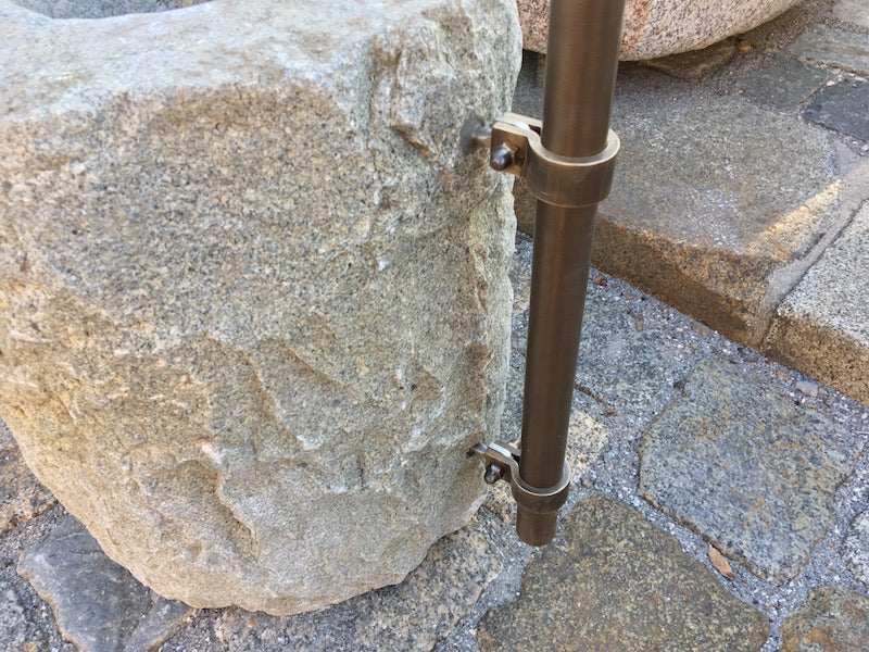 Steinbrunnen klein Befestigung