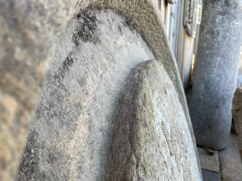 Mühlsteinrad Detail Oberfläche