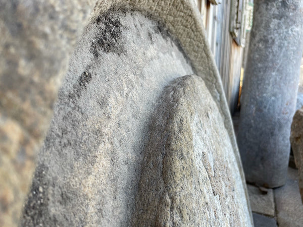 Mühlsteinrad Detail Oberfläche